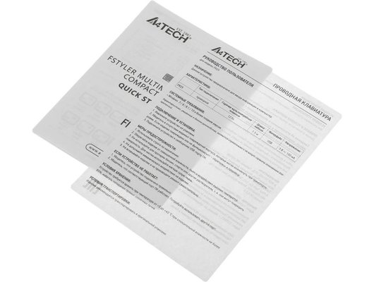 Клавиатура проводная A4Tech Fstyler FK25 белый/серый (FK25 WHITE)